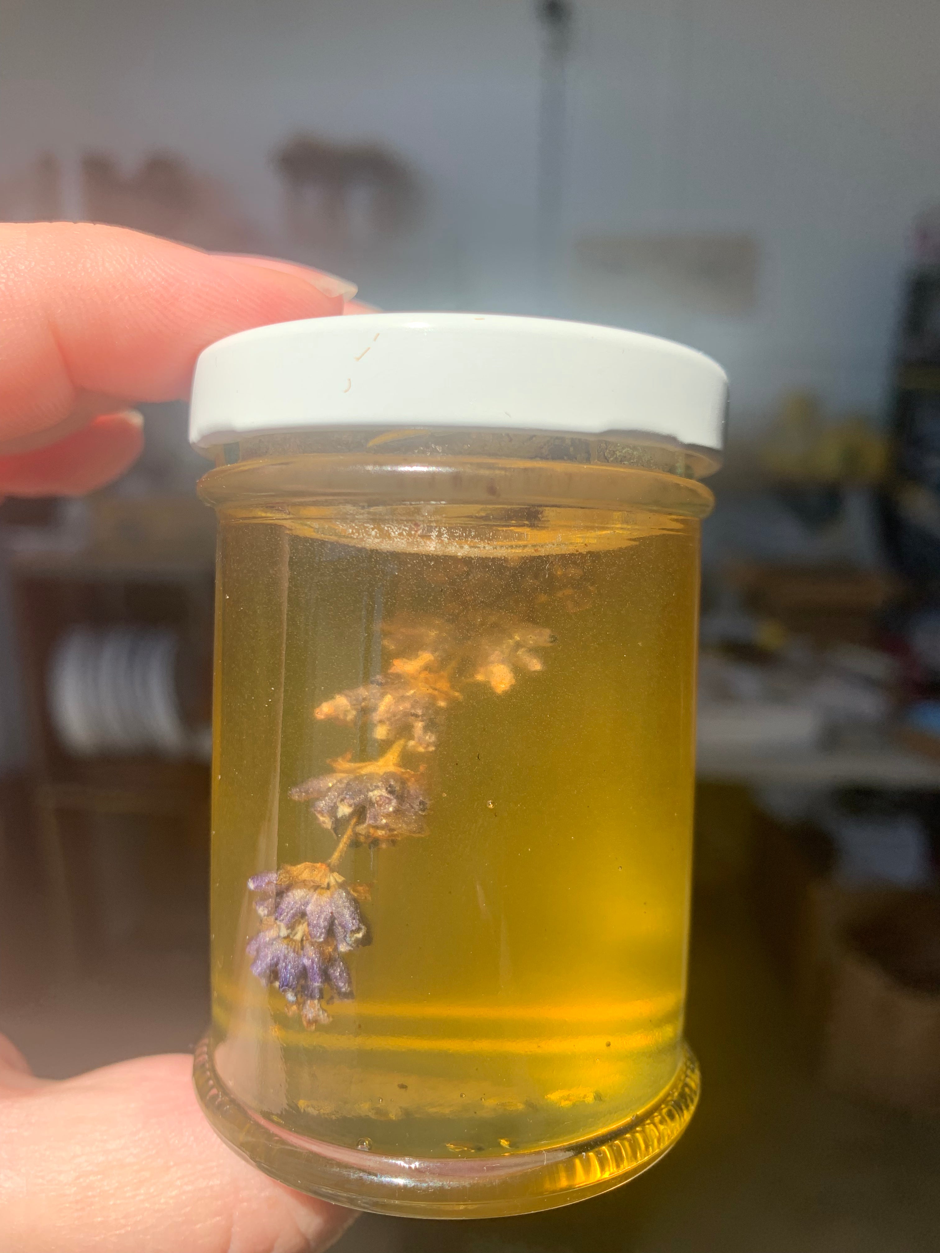 Lavender infused honey